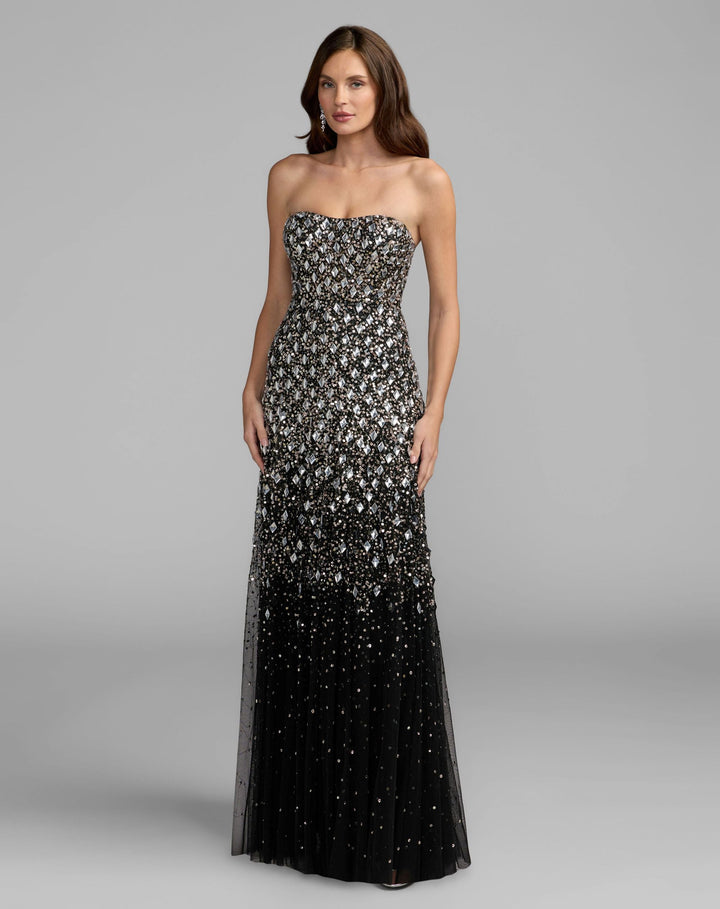 Mac Duggal 10159 Strapless Sweetheart Embellished A-Line Gown