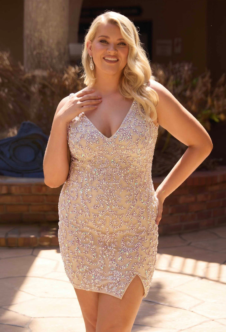 Primavera Couture 14117 Crystal Embellished Homecoming Dress