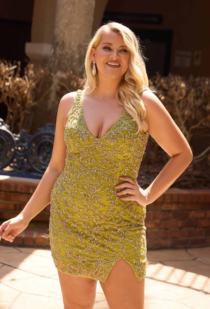 Primavera Couture 14117 Crystal Embellished Homecoming Dress