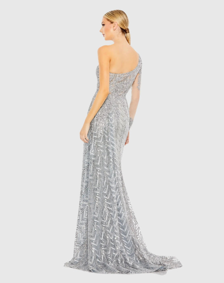 Mac Duggal 20401 Embellished One Shoulder A Line Gown