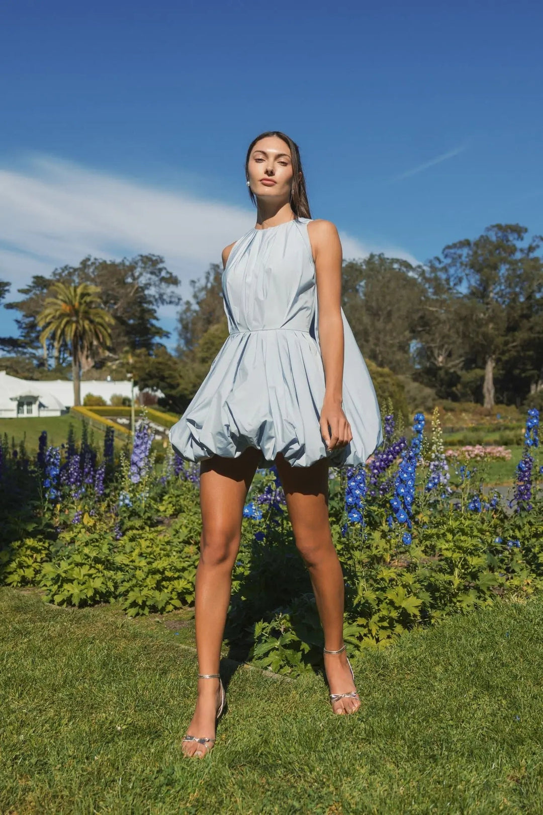 Mac Duggal 20704 Sleeveless Taffeta Bubble Mini Dress
