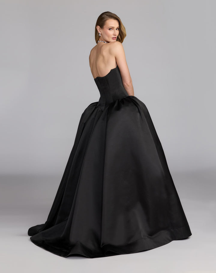 Mac Duggal 21259 Strapless Satin Corset Ball Gown