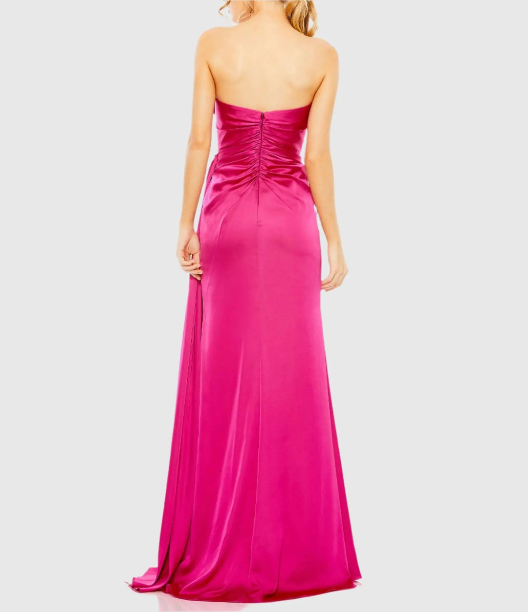 Mac Duggal 2211 Strapless Embellished Sweetheart Neckline Satin Gown