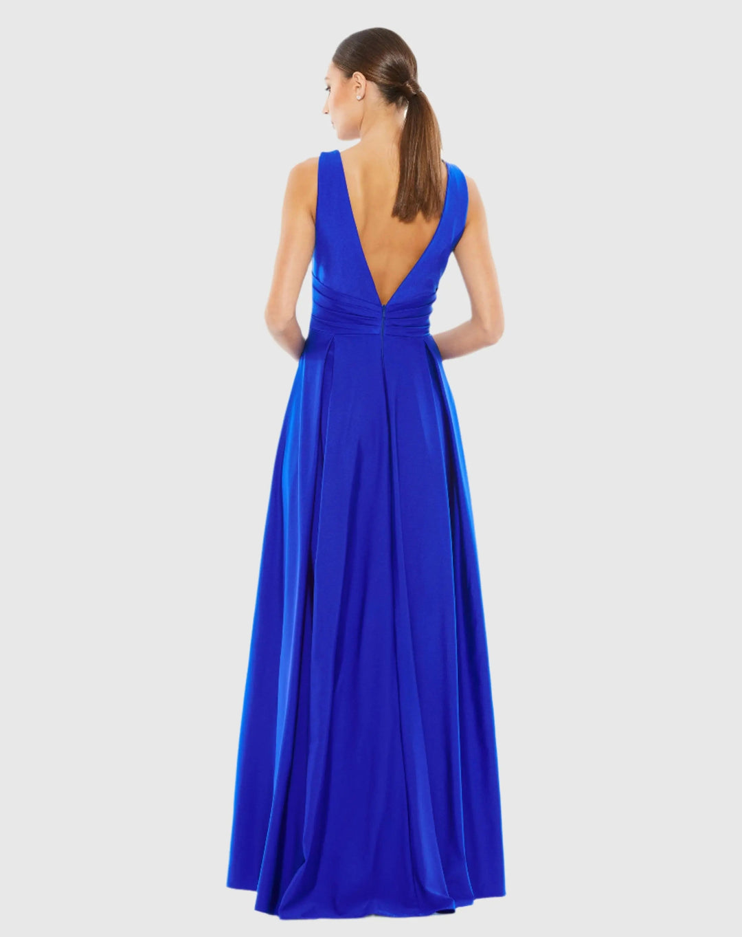 Mac Duggal 26578 Jersey Plunge Neck Evening Gown