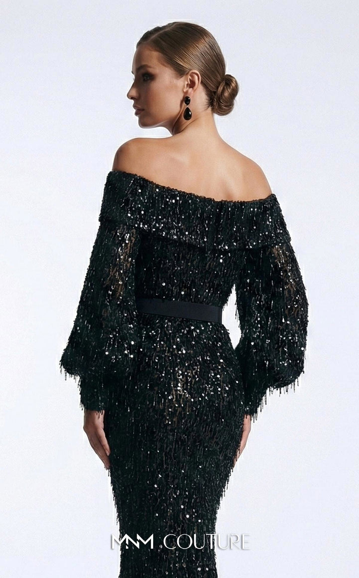 MNM 2752A Off-Shoulder Fitted Mermaid Couture Dress