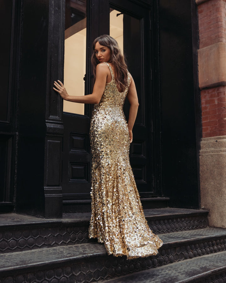 Mac Duggal 27772 Mixed Sequin Mermaid Gown
