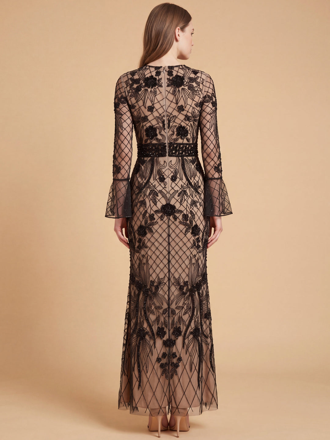 Lara 28828 Bell Sleeve Beaded Gown Size 18 only