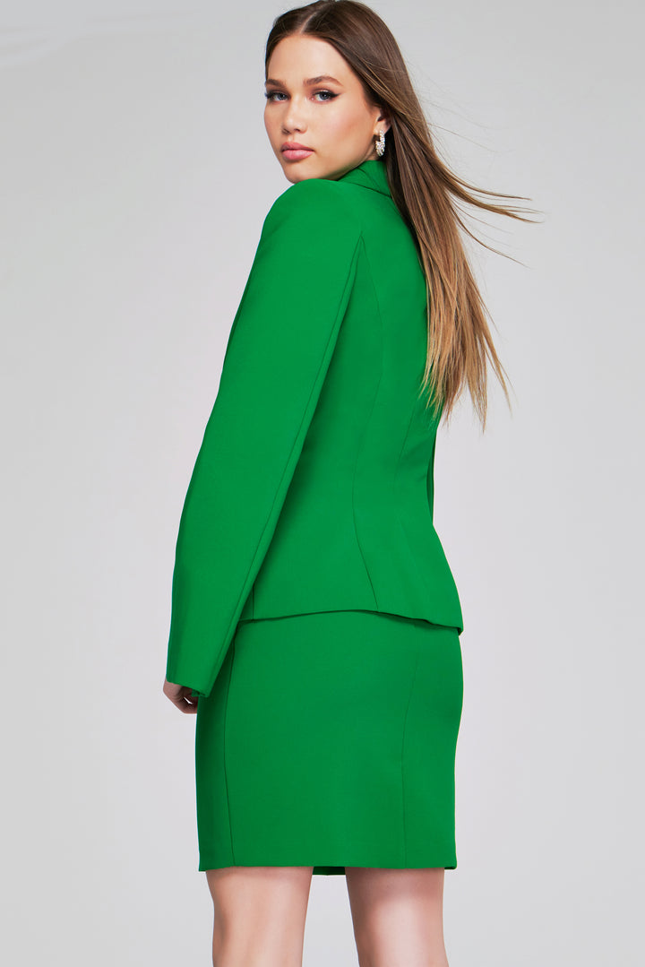 Jovani 38926 Elegant Split Sleeve Blazer Dress