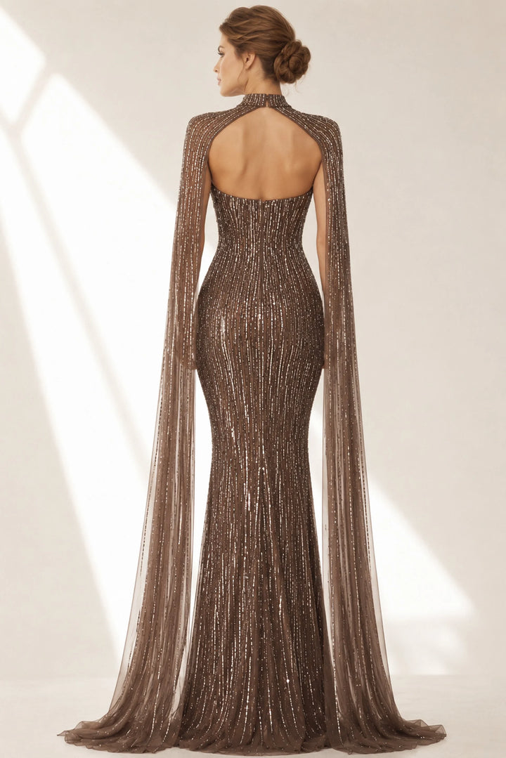 Jovani 46060 Beaded Column Evening Dress