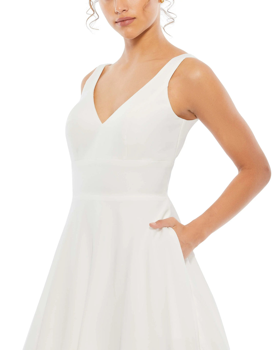 Mac Duggal 48924 Classic Sleeveless A-Line Gown with Pockets