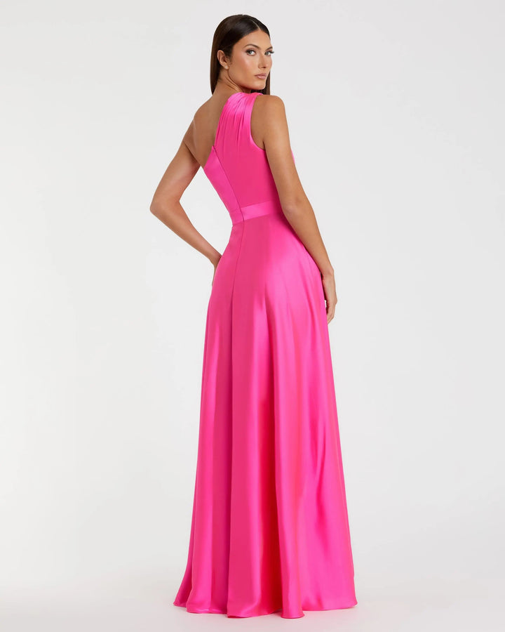 Mac Duggal 49668 One Shoulder High Low A Line Gown