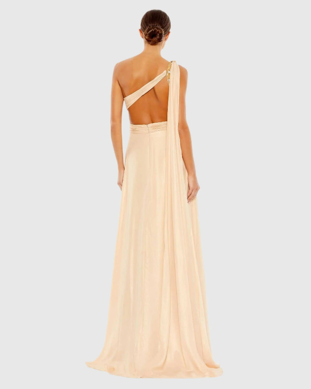 Mac Duggal 68053 One Shoulder Open Back Flowy Gown