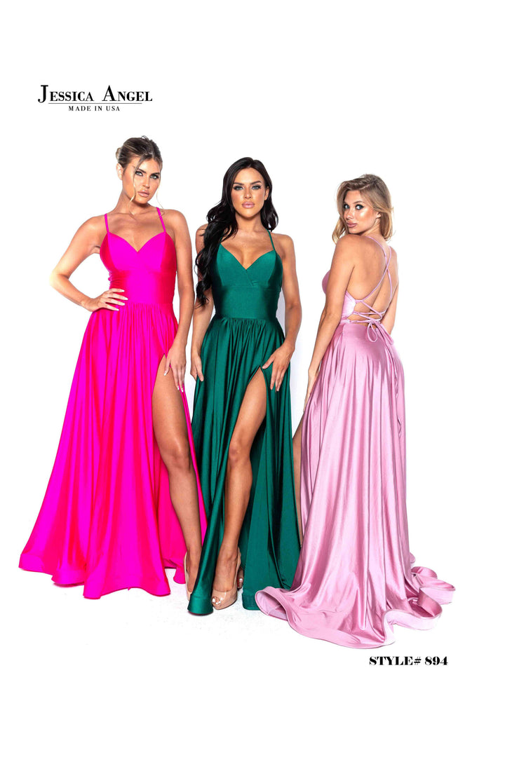 Jessica Angel 894 A-line gown group view 2