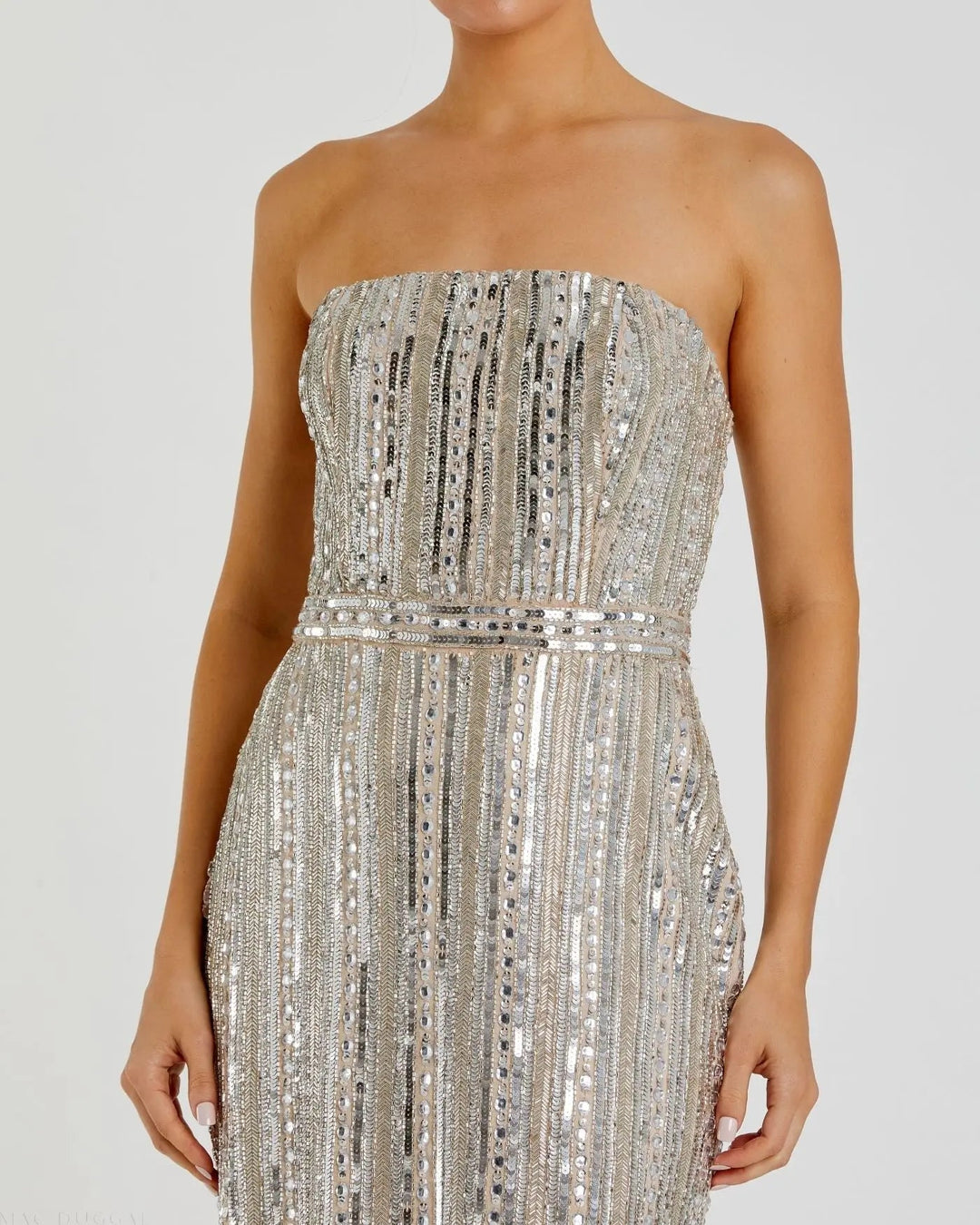 Mac Duggal 93831 Embellished Strapless Sheath Dress