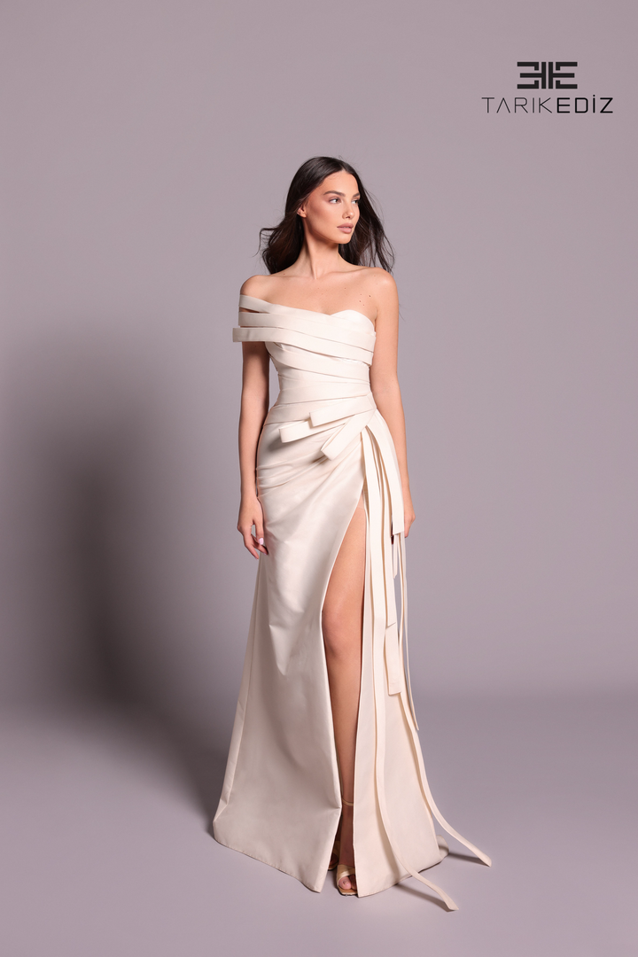 Tarik Ediz 99045 Dress - FOSTANI.com