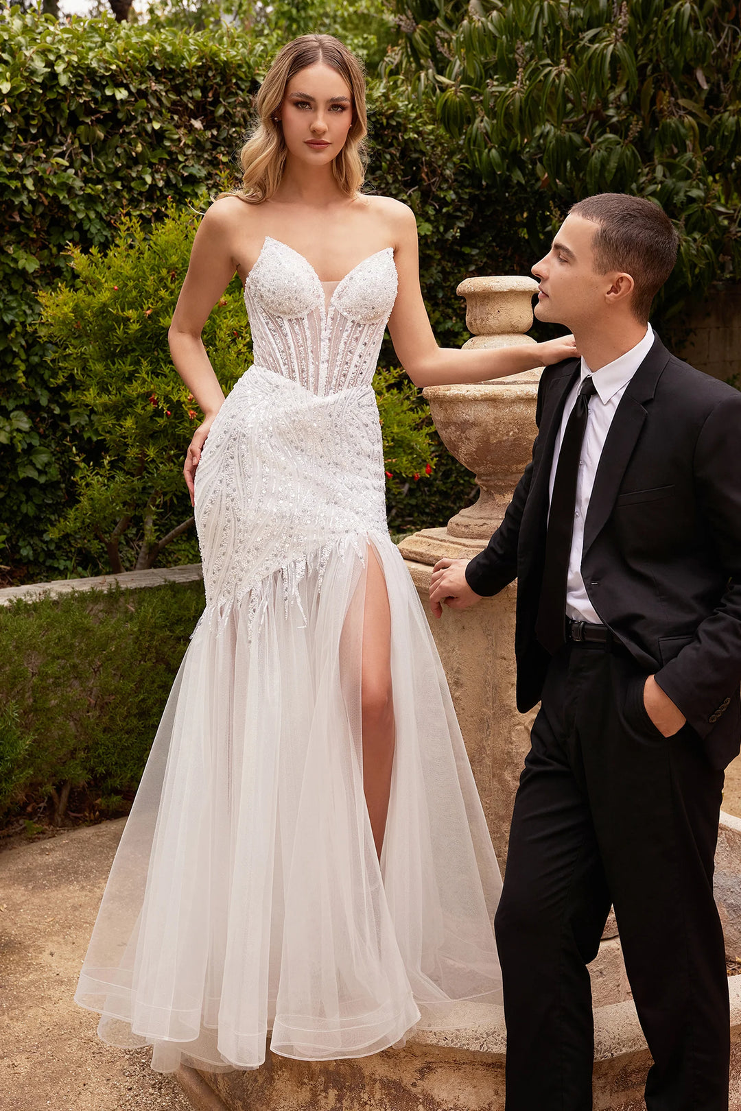 CINDERELLA CD0215W DRESS - FOSTANI