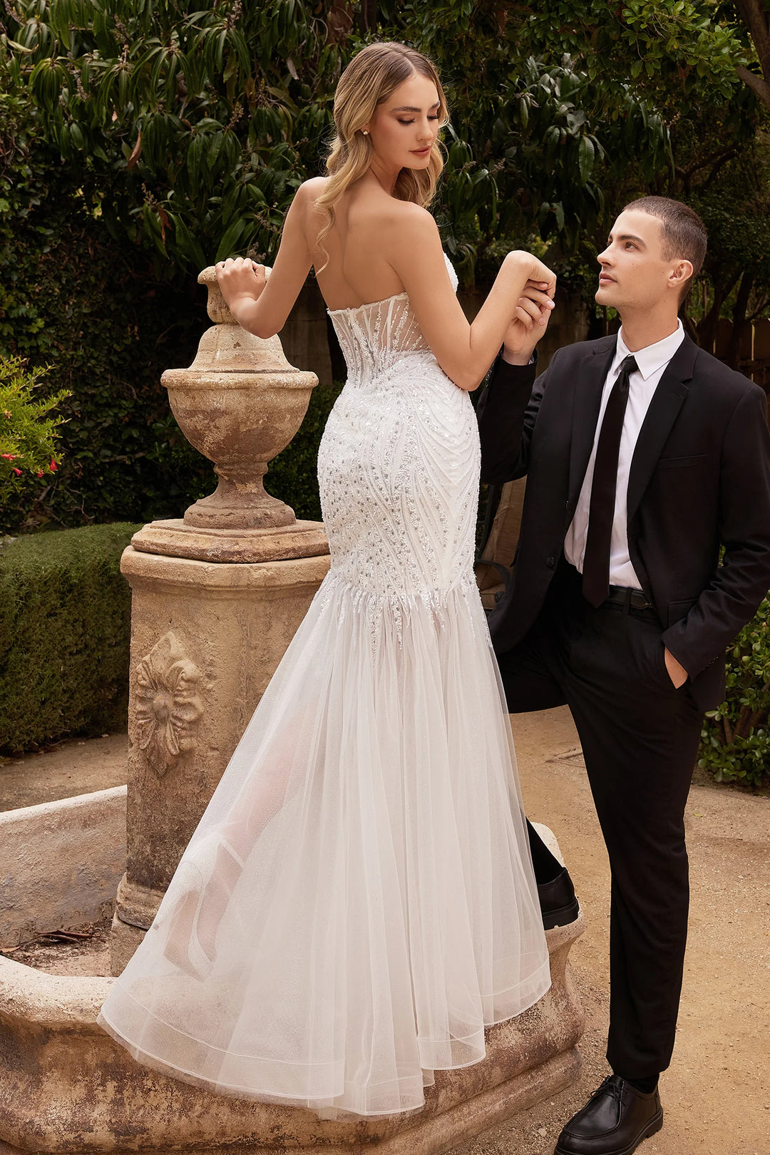 CINDERELLA CD0215W DRESS - FOSTANI