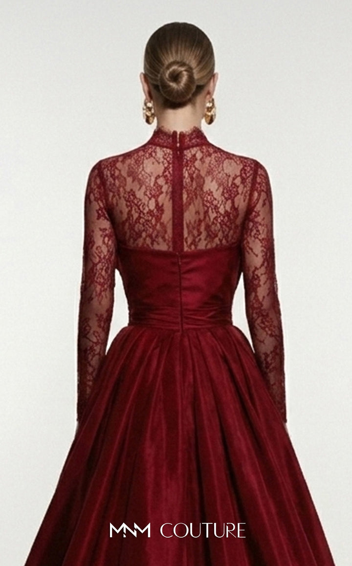 Fouad Sarkis F03006A gown, overskirt and train detail