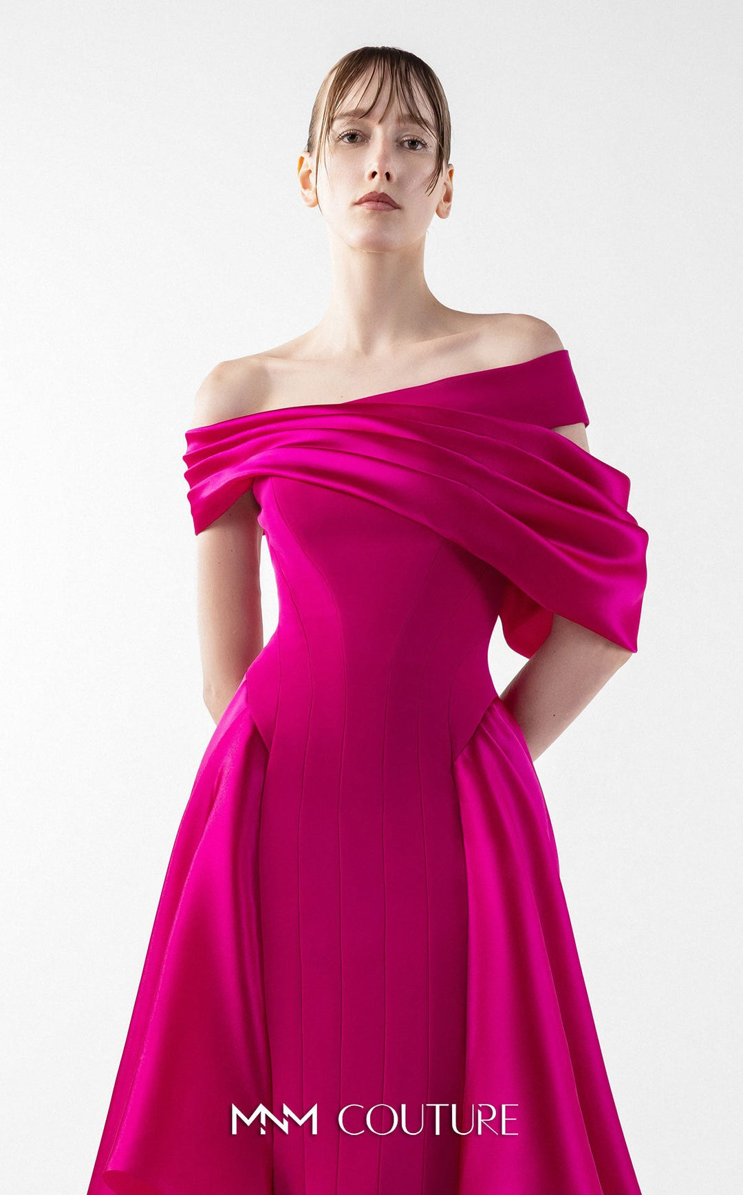 Gaby Charbachy G2018 Off-the-shoulder Modified A-line Couture Dress