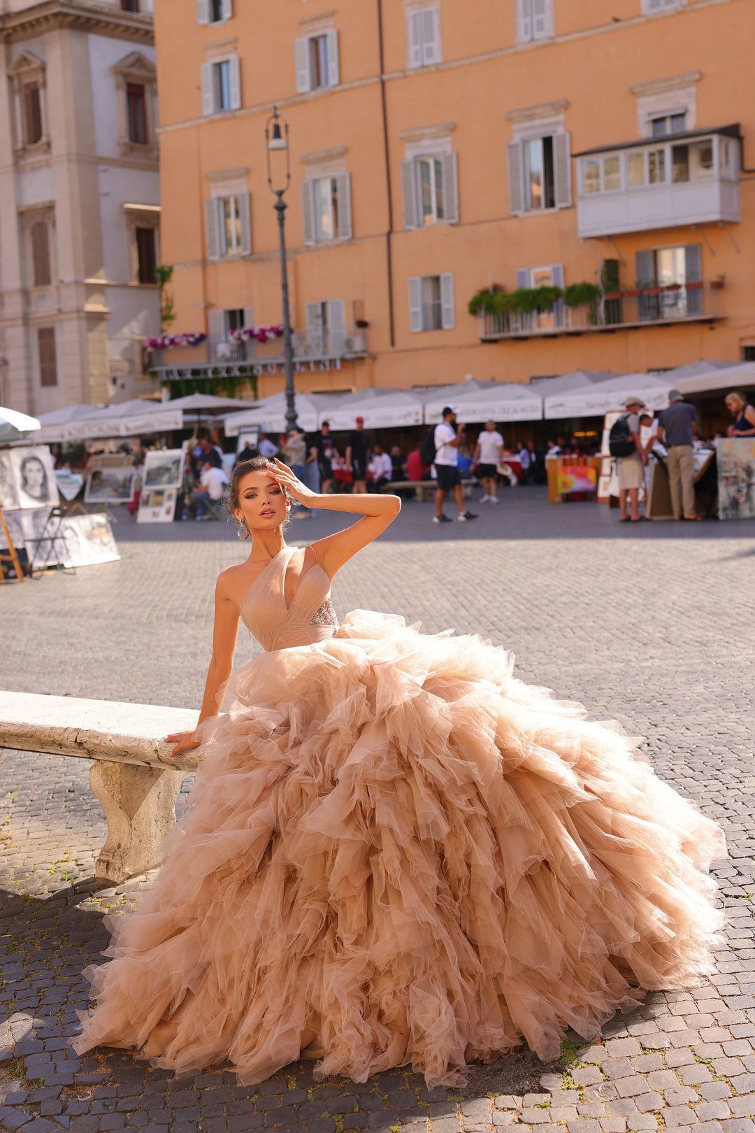 Tarik Ediz 98826 Dress - FOSTANI.com