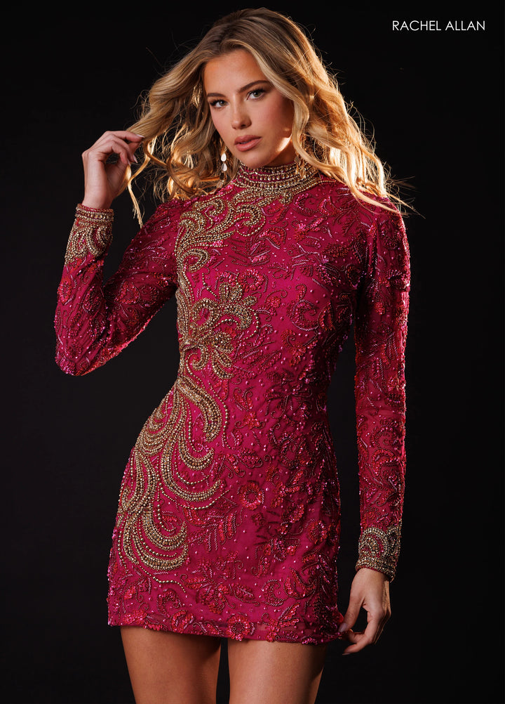 Rachel Allan 40692 Open-Back Homecoming Dress