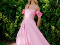 Morilee 49178 Off-Shoulder 3D Floral Applique Prom Dress 2026