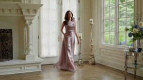 MARSONI M331 Asymmetrical One-Shoulder A-Line Mother of the Bride Dress