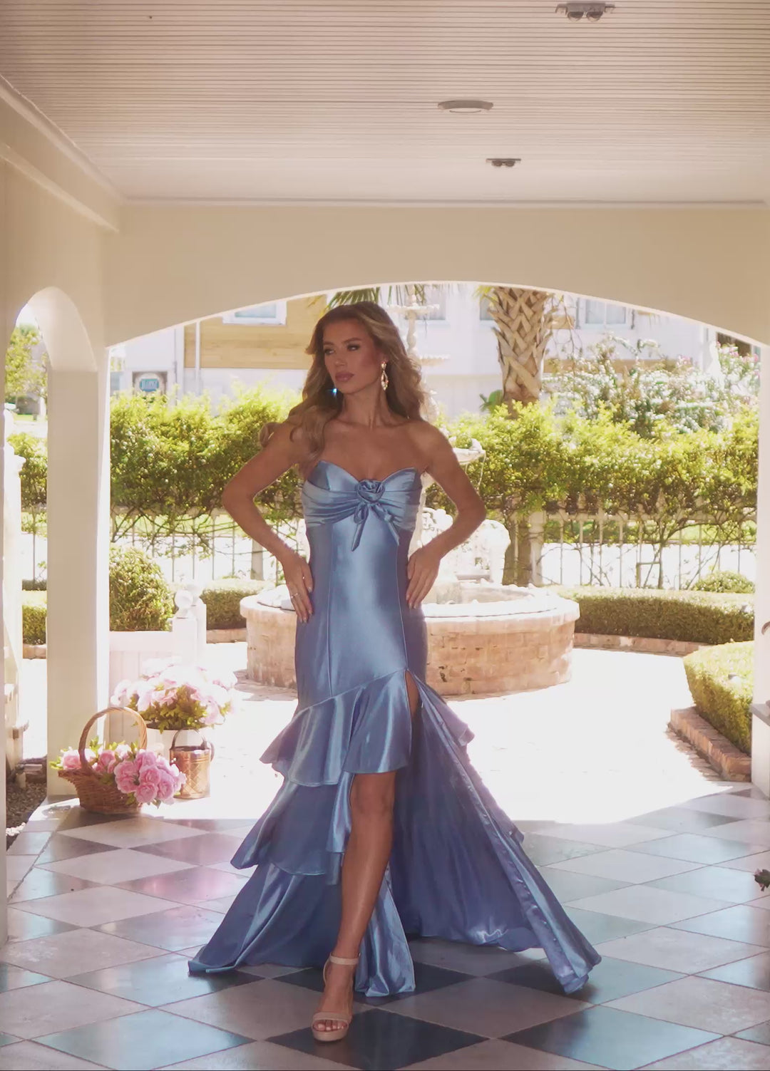 Rachel Allan 70987 3D Floral Mermaid Prom Dress 2026
