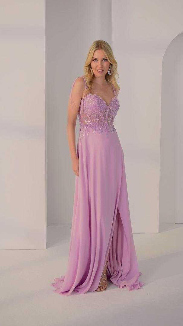 Morilee 49212 Beaded Lace Chiffon Prom Dress 2026
