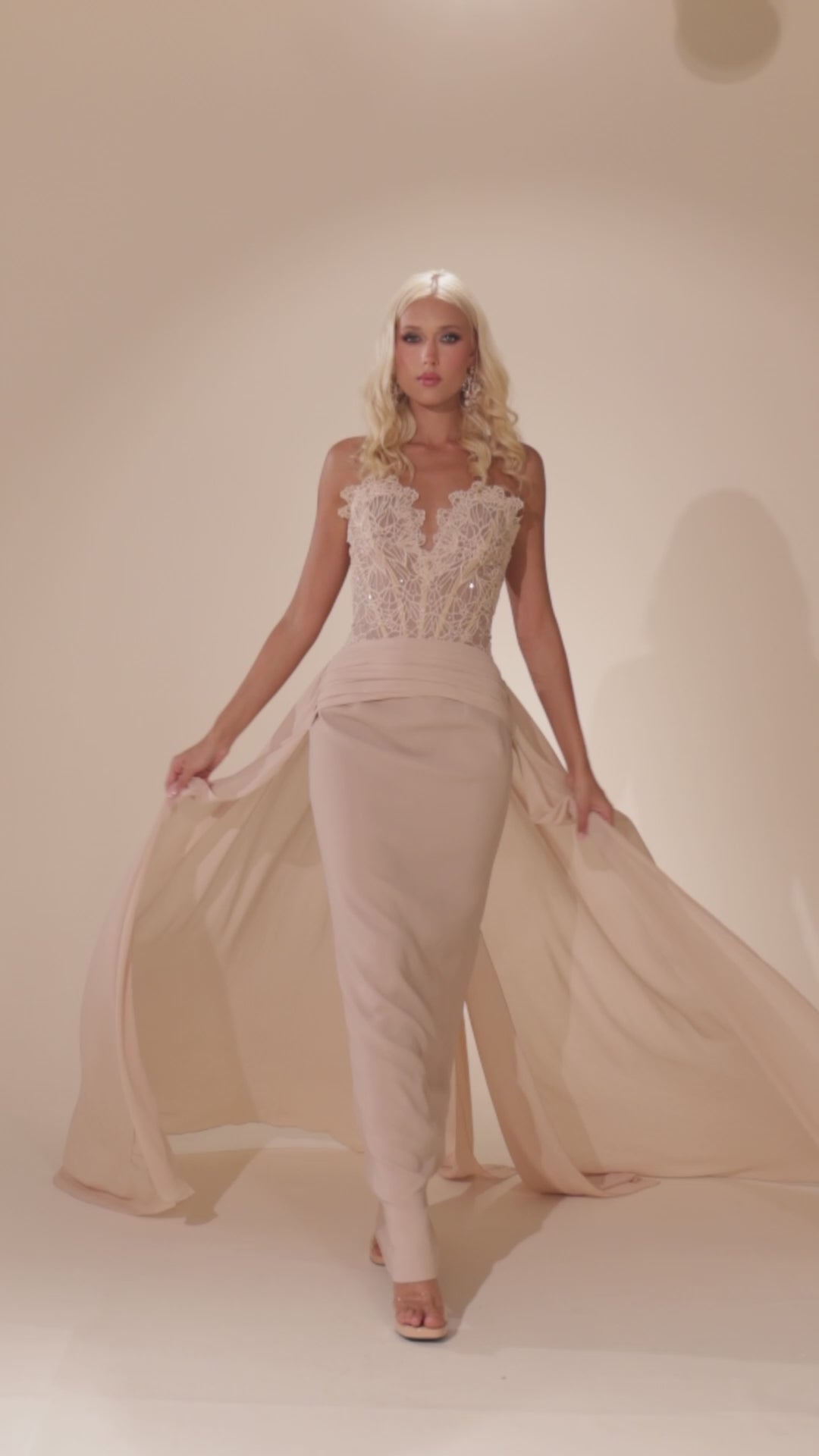 Abdo Aoude D8 Lace Bodice Couture Dress