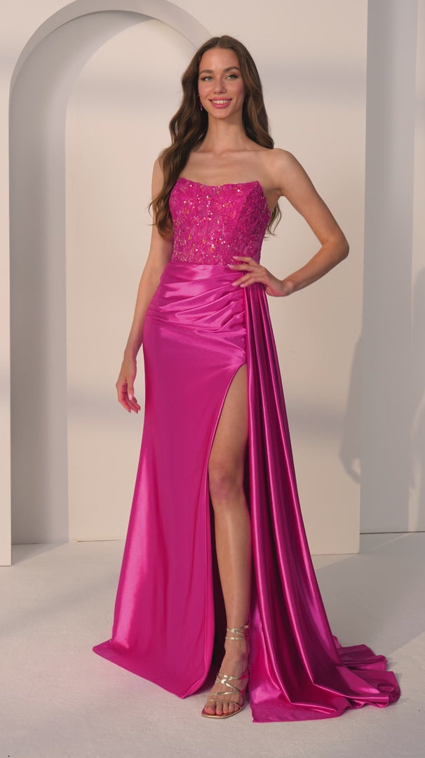 Morilee 49257 Strapless Sequin Prom Dress 2026