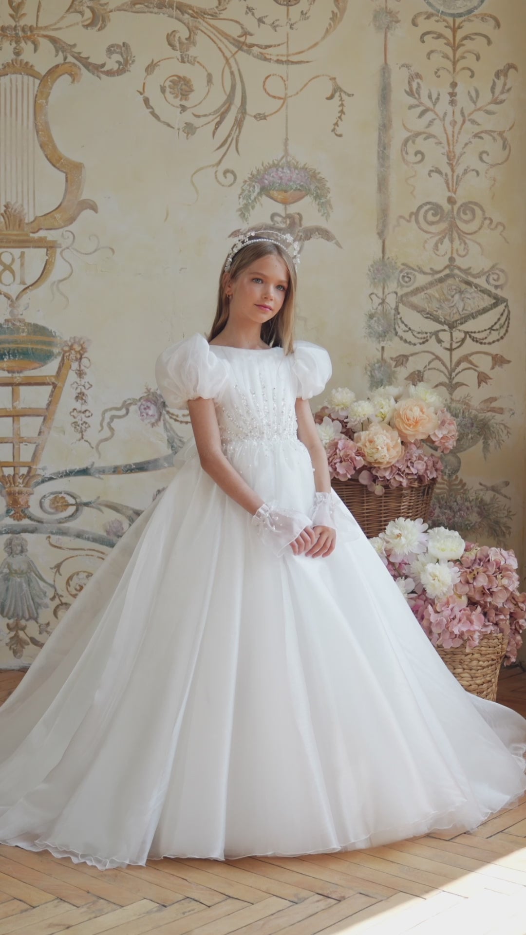 Pentelei 3824 Flower Girl Kids Dress