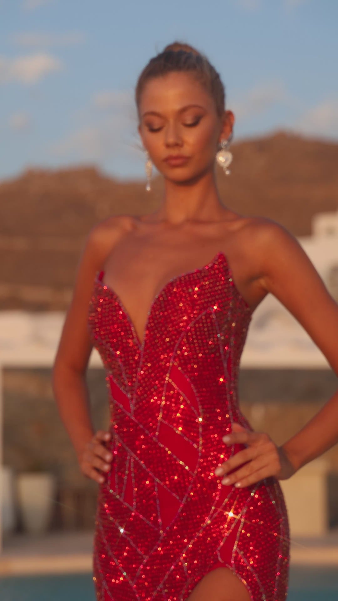 Portia and Scarlett PS26411C Strapless Sweetheart Sheath Prom Dress 2026
