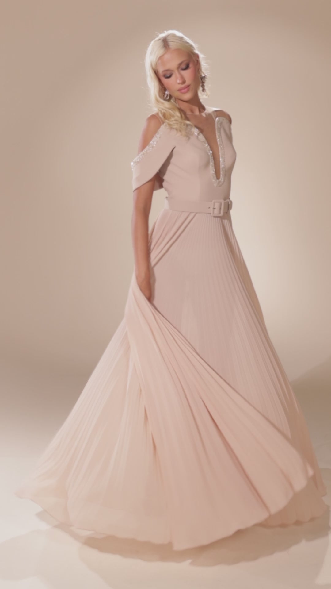 Abdo Aoude D9 Off-The-Shoulder Couture Dress