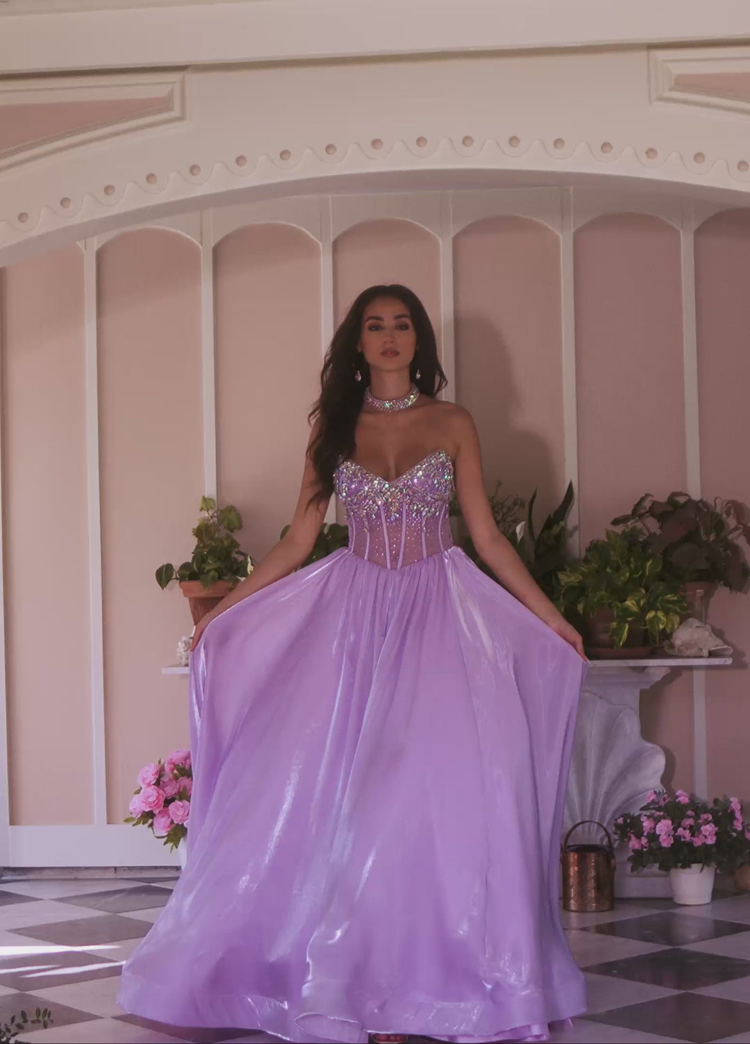 Rachel Allan 70998 Crystal Beaded Corset A-Line Prom Dress 2026