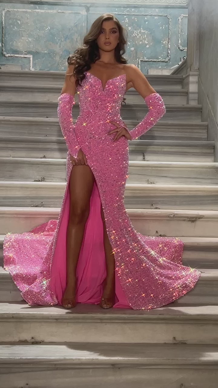 فستان بورشيا وسكارليت PS23521