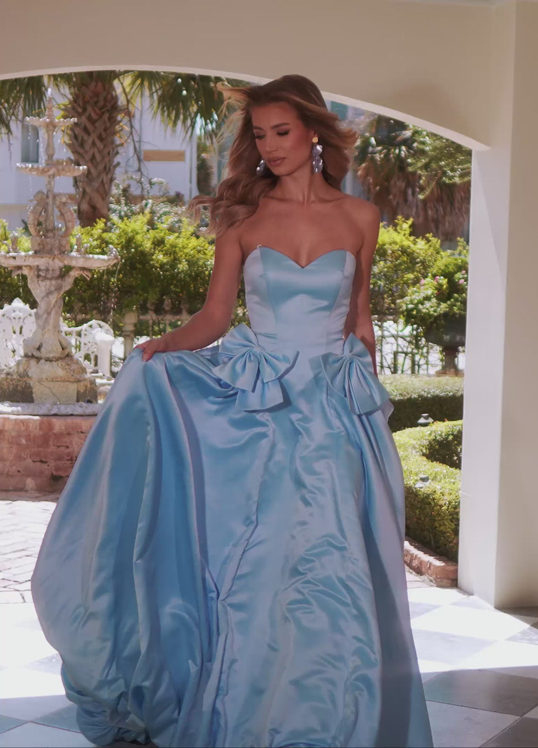 Rachel Allan 71035 Strapless Sweetheart Satin A-Line Prom Dress 2026