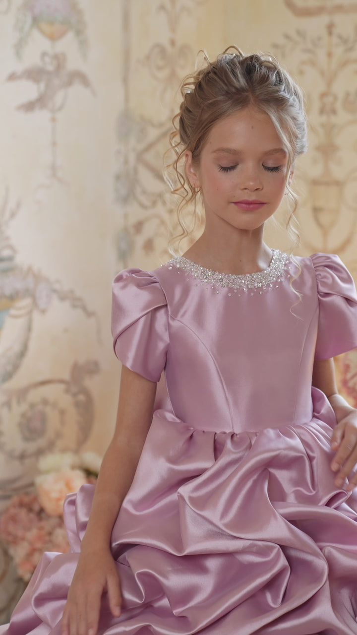 Pentelei 3833 Embellished Kids Dress
