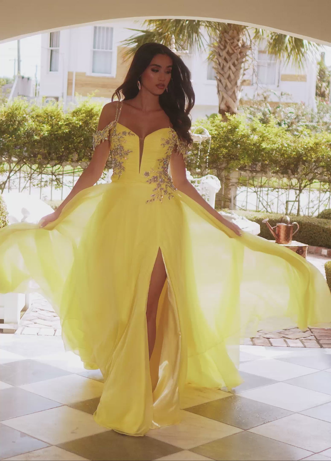 Rachel Allan 70951 A-Line Chiffon Prom Dress 2026
