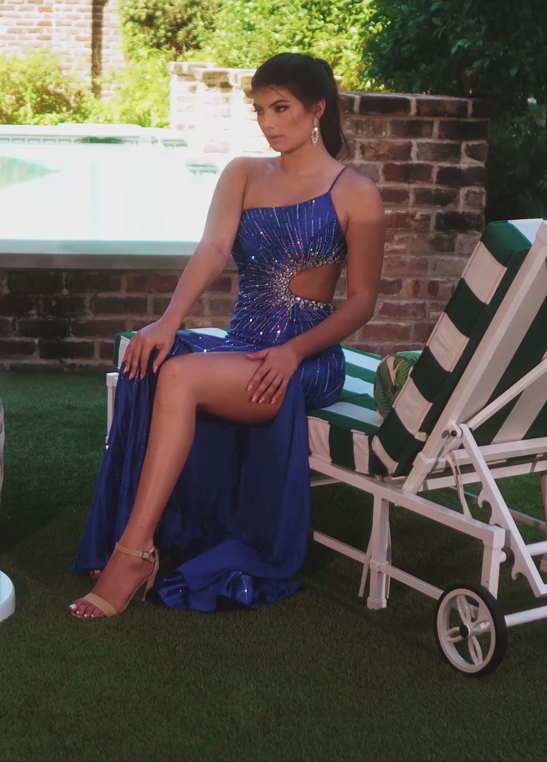 Rachel Allan 70965 One-Shoulder Crystal Beaded Prom Dress 2026
