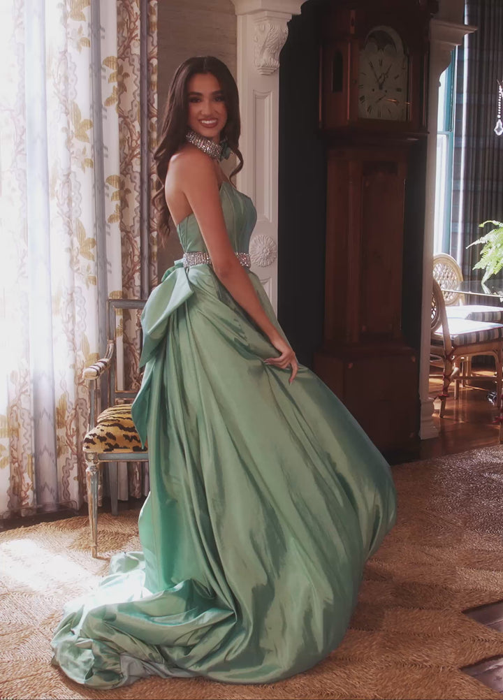 Rachel Allan 71024 A-Line with Statement Bow Prom Dress 2026