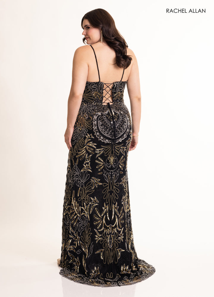 Rachel Allan 70002 Beaded Shimmer Prom Dress 2026