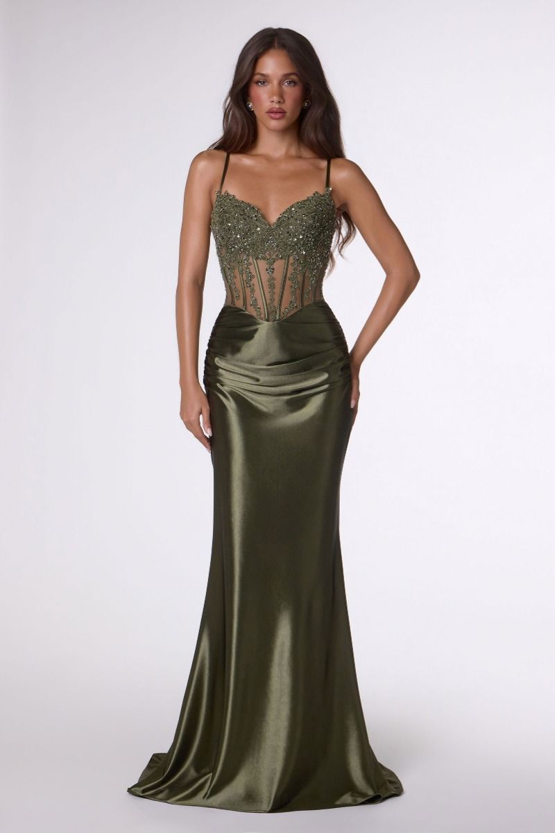 Amoris T819 Beaded Corset Prom 2026 Dress